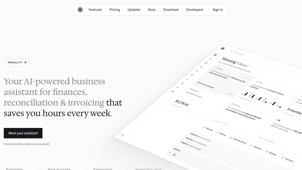 Midday - Business Assistant